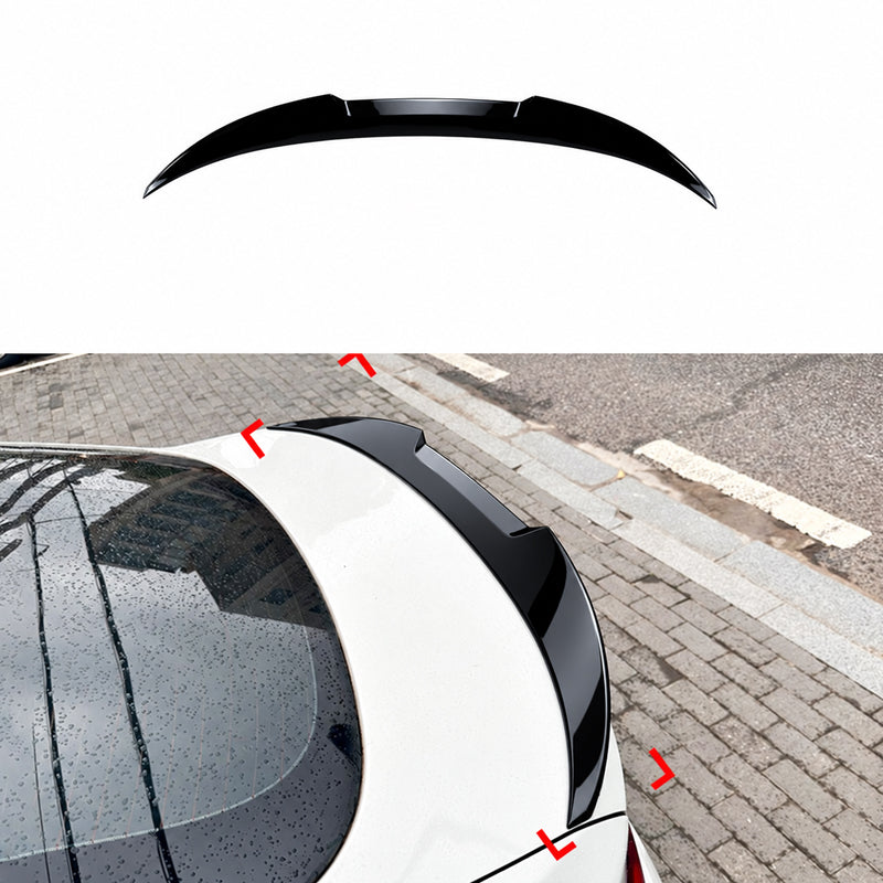 AutoStyle, Bagspoiler, Blank sort, passer til BMW 4-Series F36 Gran Coupe (2014-2021)