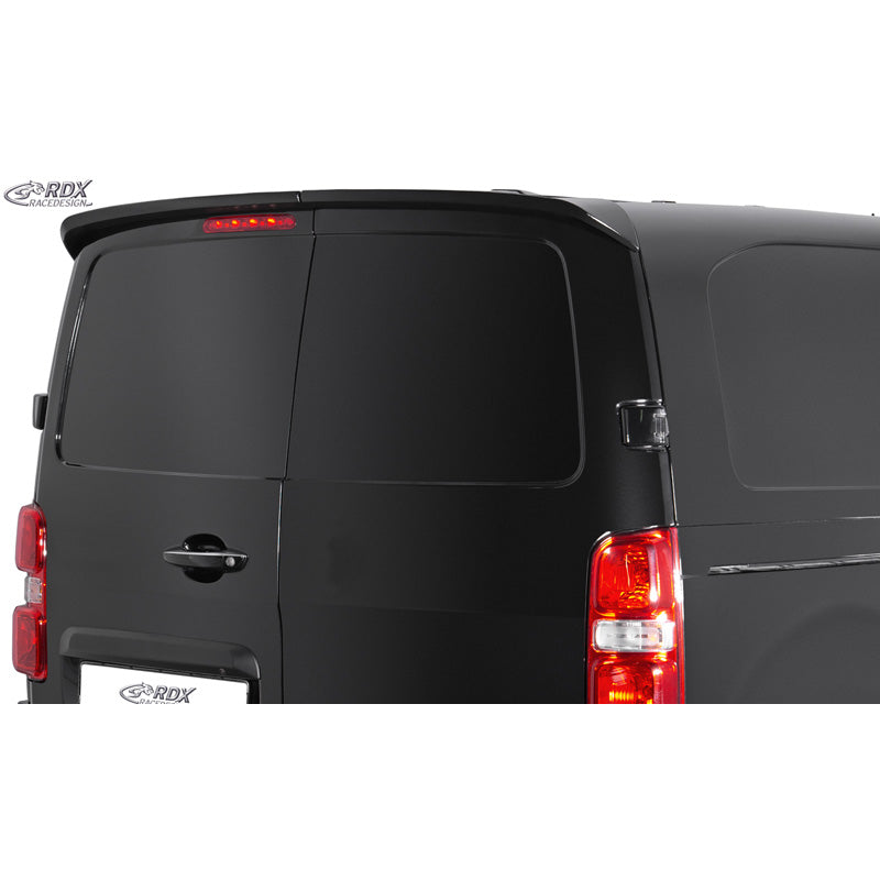 RDX Racedesign, Tagspoiler, Passer til Citroën Jumpy/Spacetourer, Peugeot Expert/Traveller, Toyota Proace/Proace Verso, Opel Vivaro/Zafira Life, Fiat Scudo/Ulysse 2016-2024, Ubehandlet PU