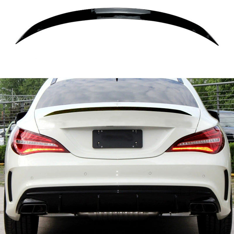 AutoStyle, Bagspoiler, ABS Blank Sort, passer til Mercedes CLA C117 Coupe (2013-2019)