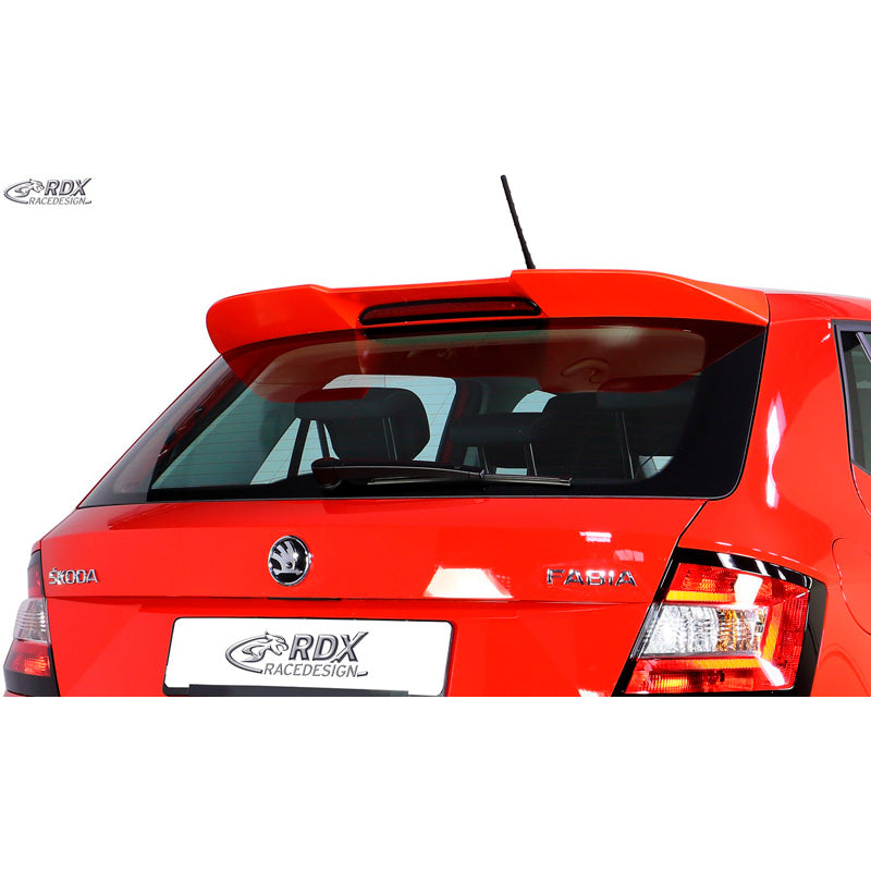 RDX Racedesign, Dachspoiler passend für Skoda Fabia III (5J) HB 2014- (PUR-IHS), PU-Rim, Unlackiert