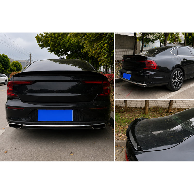 AutoStyle, Bagspoiler, ABS Blank Sort, passer til Volvo S90 II Facelift (2020-)