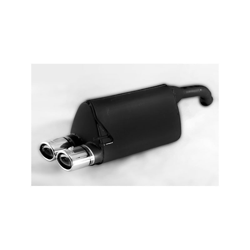 Ulter Sport, Sportudstødning, Rustfrit stål, Passer til Kia Picanto 1.0i 45kW/1.1i 48kW (2004-2011), 2x 95x65mm, E-Mark godkendt