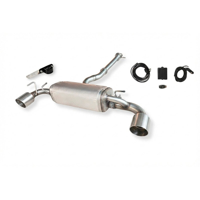 Ulter Sport Double stainless steel sport exhaust suitable for Toyota GR Yaris Mk2 2024- 206kW 2x115mm Satin Finish
