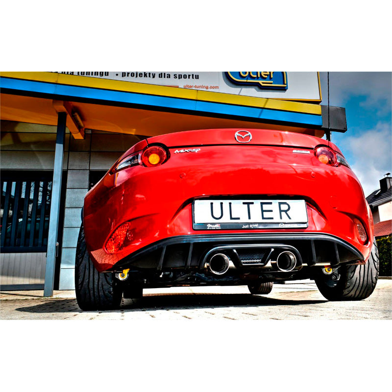 Ulter Sport, Underlæbe til bagkofanger, Glanssort ABS, Passer til Mazda MX-5 ND 2.0 (118kW) 2015-